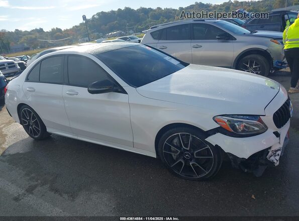 55SWF6EB7JU274562 2018 MERCEDES-BENZ AMG C 43 White Widok wnętrza z tyłu
