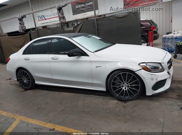 55SWF6EB8HU187196 2017 MERCEDES-BENZ AMG C 43 White უკანა სალონის ხედი