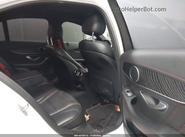55SWF6EB8HU187196 2017 MERCEDES-BENZ AMG C 43 White VIN კოდის სტიკერის ხედი