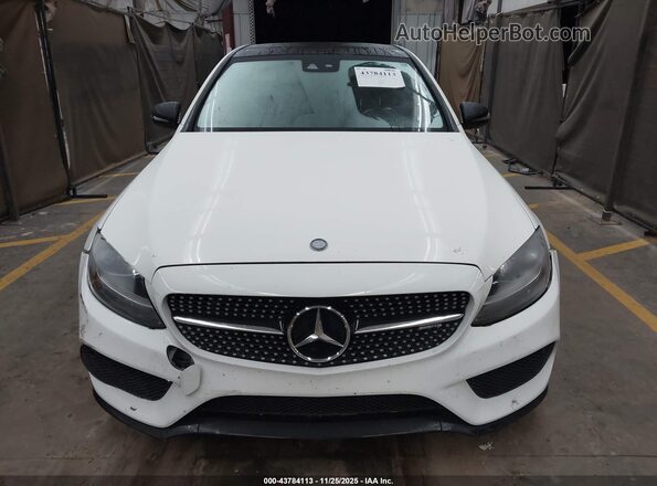55SWF6EB8HU187196 2017 MERCEDES-BENZ AMG C 43 White ხელსაწყოთა პანელის ხედი