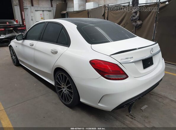 55SWF6EB8HU187196 2017 MERCEDES-BENZ AMG C 43 White უკანა მარცხენა