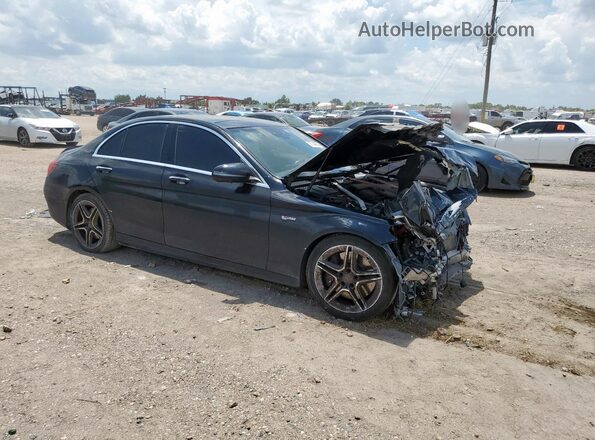 55SWF6EB8LU322928 2020 MERCEDES-BENZ C Черный Передняя правая четверть