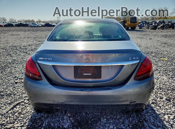55SWF6EB8LU330608 2020 MERCEDES-BENZ C Gray Rear view