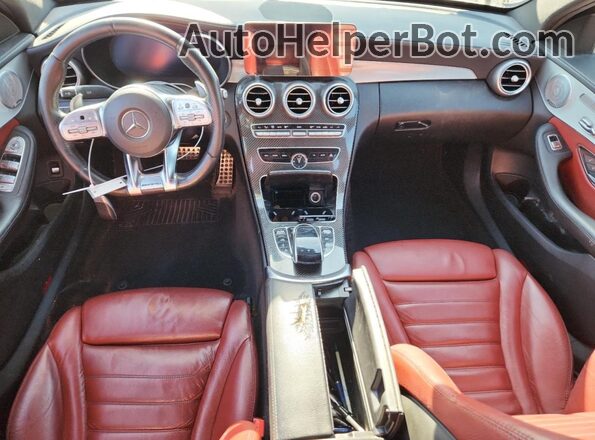 55SWF6EB8LU330608 2020 MERCEDES-BENZ C Gray Dashboard view