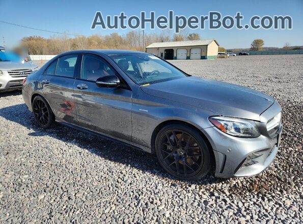 55SWF6EB8LU330608 2020 MERCEDES-BENZ C Gray Front right