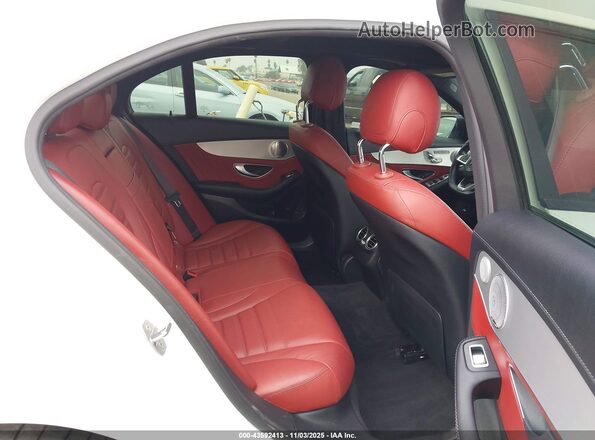 55SWF6EB9JU268715 2018 MERCEDES-BENZ AMG C 43 White VIN sticker view