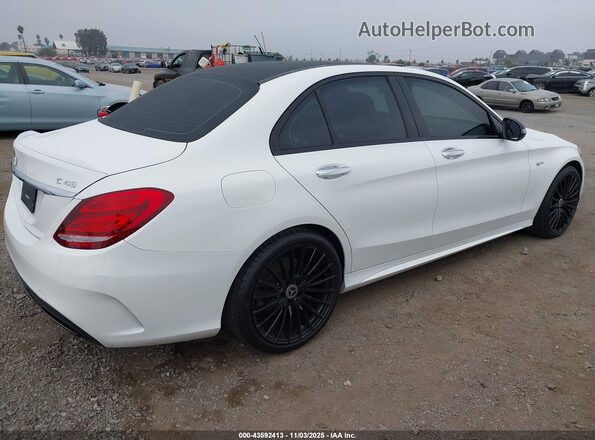 55SWF6EB9JU268715 2018 MERCEDES-BENZ AMG C 43 White Rear right