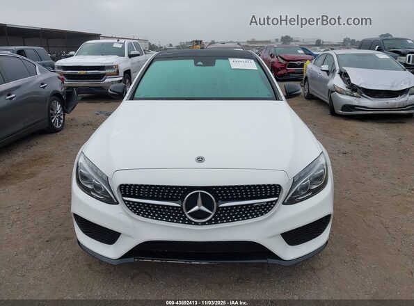 55SWF6EB9JU268715 2018 MERCEDES-BENZ AMG C 43 White Instrument cluster view