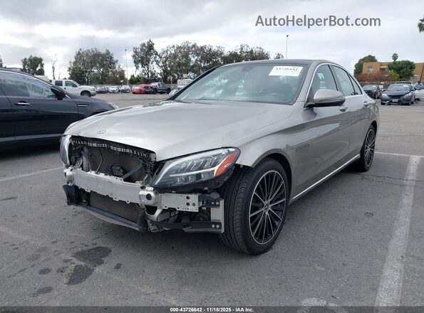 55SWF8DB1KU283658 2019 MERCEDES-BENZ C-CLASS Gray Przód lewy