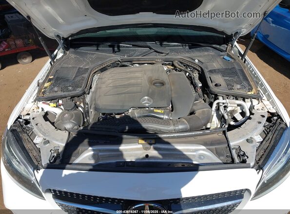 55SWF8DB2KU287363 2019 MERCEDES-BENZ C White Rear view