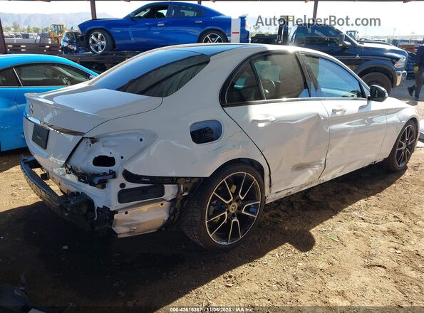 55SWF8DB2KU287363 2019 MERCEDES-BENZ C White Front view
