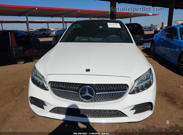 55SWF8DB2KU287363 2019 MERCEDES-BENZ C White Rear interior view
