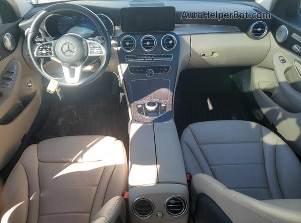 55SWF8DB3LU328066 2020 MERCEDES-BENZ C White Dashboard view