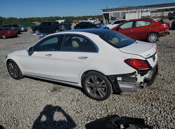 55SWF8DB3LU328066 2020 MERCEDES-BENZ C White Rear left