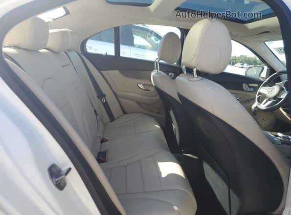 55SWF8DB3LU328066 2020 MERCEDES-BENZ C White Rear seats view