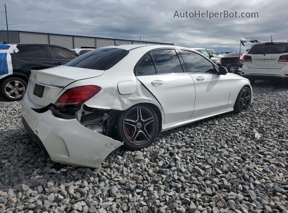 55SWF8DB5LU323323 2020 MERCEDES-BENZ C Белый Задняя правая четверть