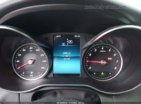 55SWF8DB5LU328800 2020 MERCEDES-BENZ C-CLASS Silver Հետևի նստատեղերի տեսք