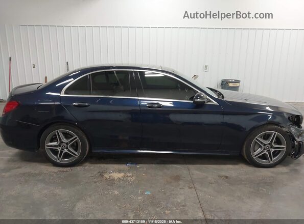 55SWF8EB1LU328579 2020 MERCEDES-BENZ C-CLASS Blue Вид задньої частини салону