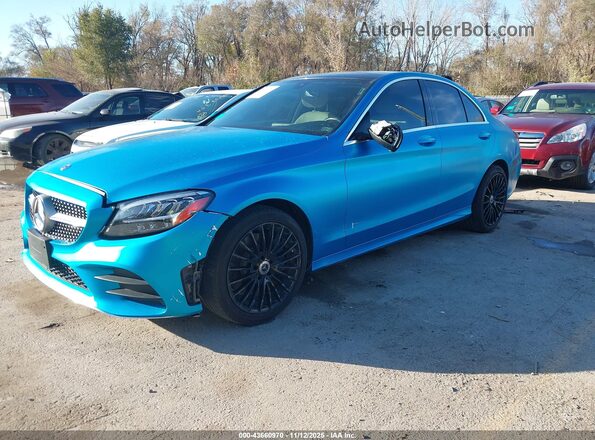 55SWF8EB2LU331085 2020 MERCEDES-BENZ C-CLASS Blue 