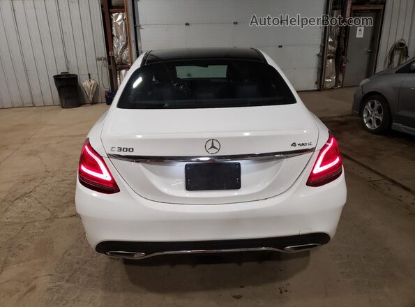 55SWF8EB6LU330229 2020 MERCEDES-BENZ C White Հետևի տեսք