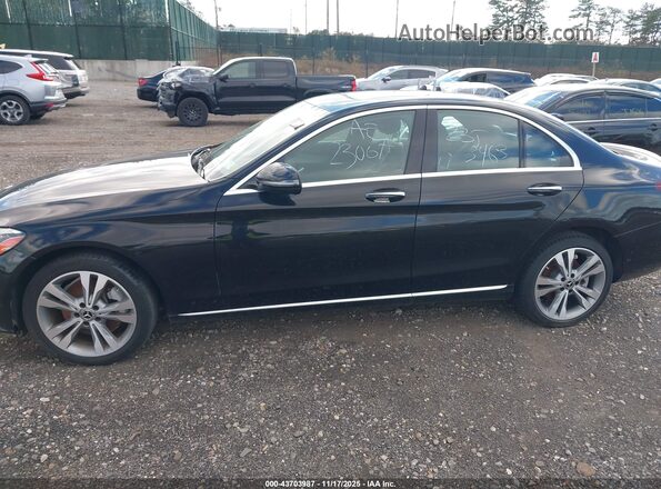 55SWF8EB9LU325199 2020 MERCEDES-BENZ C-CLASS Black Widok wnętrza z tyłu