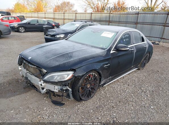 55SWF8HB5GU110811 2016 MERCEDES-BENZ AMG C 63 Black Vista tres cuartos delantera izquierda