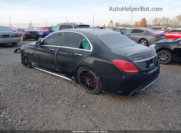 55SWF8HB5GU110811 2016 MERCEDES-BENZ AMG C 63 Black Trasero izquierdo