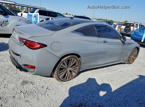 JN1EV7EL7HM553867 2017 INFINITI Q60 Gray Delantero derecho
