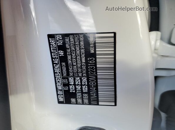W1N4N4HB0MJ223163 2021 MERCEDES-BENZ GLA-CLASS White 