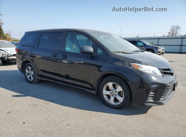 5TDZZ3DC8LS084976 2020 TOYOTA SIENNA Black Front view