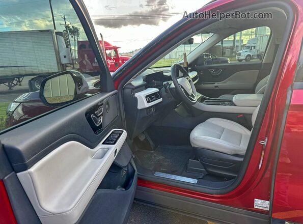 5LM5J6WC4SGL07956 2025 LINCOLN AVIATOR Burgundy Vista de los asientos traseros