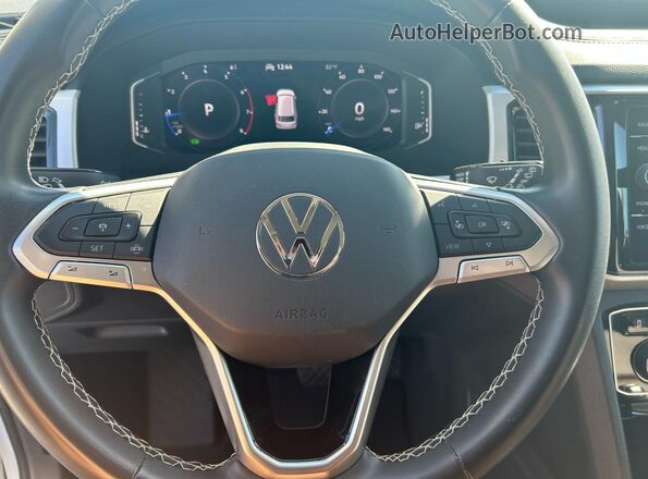 1V2JR2CA6NC529922 2022 VOLKSWAGEN ATLAS White Widok naklejki z numerem VIN