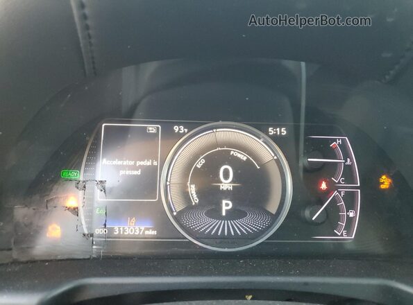 58AB21B12KU001052 2019 LEXUS ES White Vista del cuadro de instrumentos