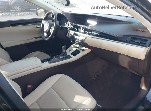 58ABK1GG2GU022181 2016 LEXUS ES 350 Black წინა სალონის ხედი