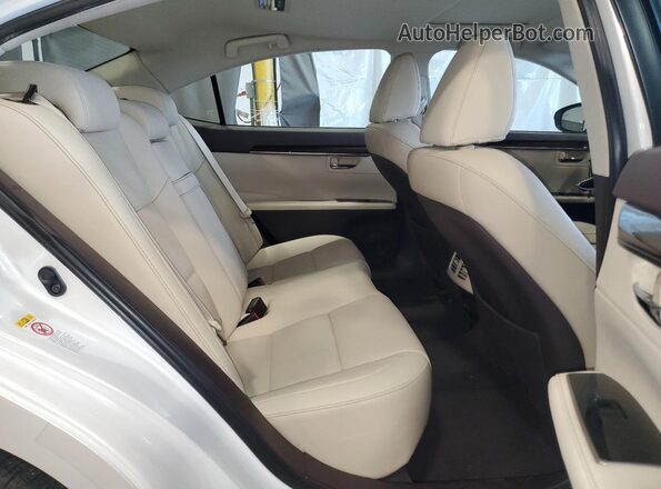 58ABK1GGXGU019481 2016 LEXUS ES White Հետևի նստատեղերի տեսք