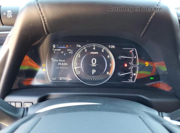 58ABZ1B11KU010479 2019 LEXUS ES Черный Вид щитка приборов