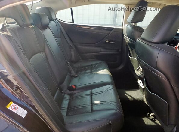 58ABZ1B18KU036707 2019 LEXUS ES Black Widok tylnych siedzeń