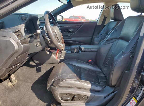 58ABZ1B18KU036707 2019 LEXUS ES Black Widok wnętrza z przodu