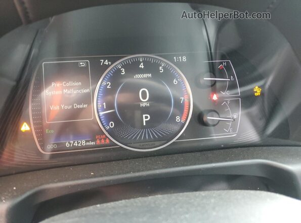 58ACZ1B14LU058709 2020 LEXUS ES Черный Вид щитка приборов