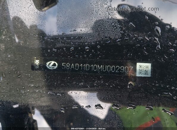 58AD11D10MU002907 2021 LEXUS ES 250 White Widok komory silnika