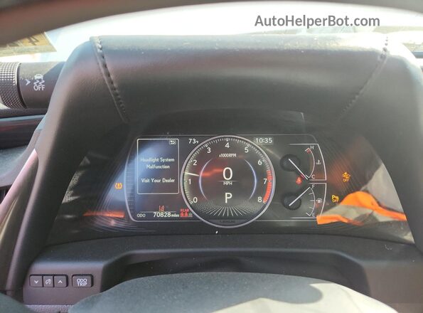 58AD11D13MU006305 2021 LEXUS ES White Vista del cuadro de instrumentos