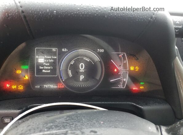 58AD21B15LU008636 2020 LEXUS ES Blue Instrument cluster view