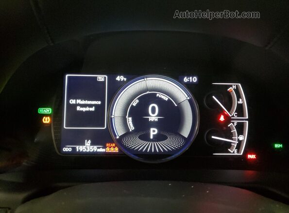 58ADA1C11MU012816 2021 LEXUS ES Black Widok zestawu wskaźników