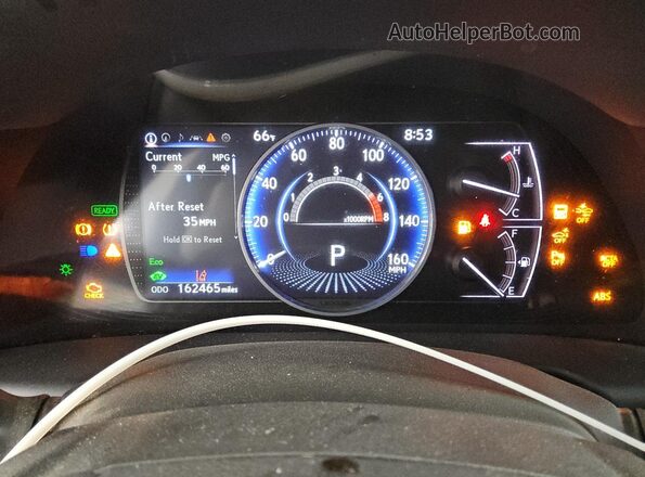 58ADA1C15NU014747 2022 LEXUS ES White Вид щитка приладів