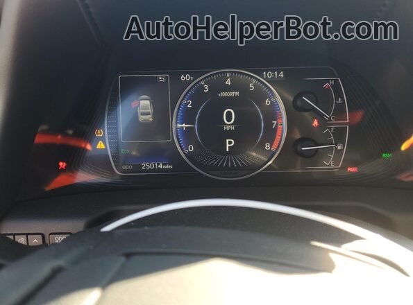 58ADZ1B11LU061510 2020 LEXUS ES Charcoal Вид щитка приладів