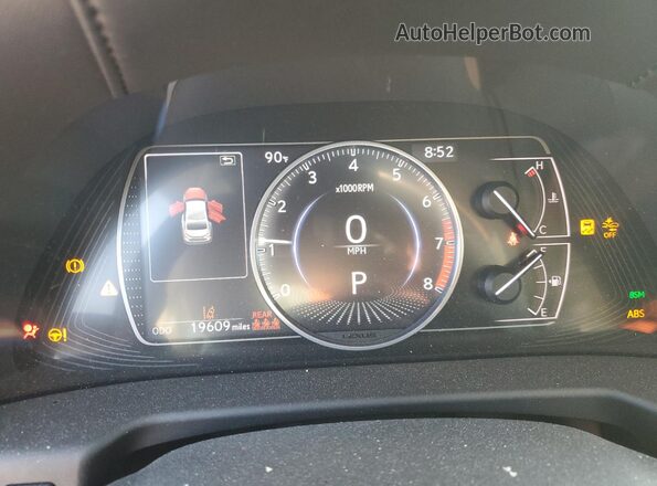 58ADZ1B12MU083050 2021 LEXUS ES White Vista del cuadro de instrumentos
