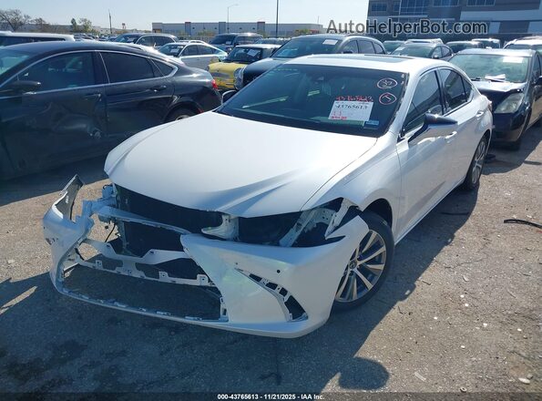 58ADZ1B14LU061257 2020 LEXUS ES 350 White Vista tres cuartos delantera izquierda