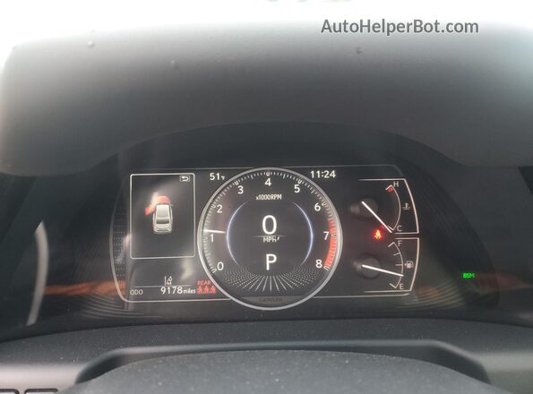 58ADZ1B14PU158433 2023 LEXUS ES Черный Вид щитка приборов