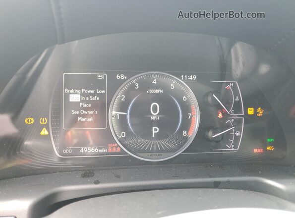 58ADZ1B16MU095394 2021 LEXUS ES Black Widok zestawu wskaźników
