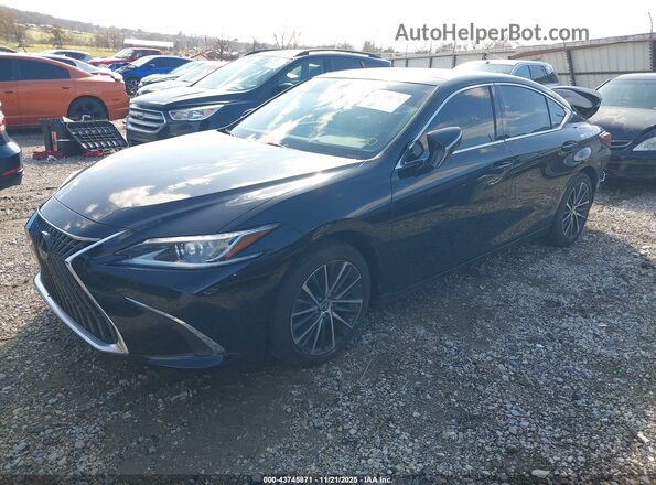 58ADZ1B16NU111420 2022 LEXUS ES 350 Black Vista tres cuartos delantera izquierda